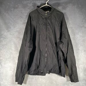 Champion Full Zip Jacket Black Nylon Windbreaker Men’s Size XL Activewear‎